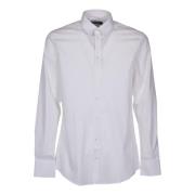 Dolce & Gabbana Vit Bomull Poplin Skjorta White, Herr