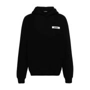 Jacquemus Stilfull Gros Grain Hoodie Top Black, Herr