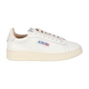 Autry Lädersneakers med Logopatch White, Dam