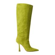 Hibourama Mockaboots med 10 cm klack Green, Dam