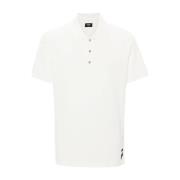 Fendi Präglad Piquet Polotröja White, Herr