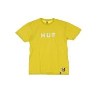 HUF Logo Herr T-shirt Essentials Yellow, Herr