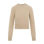 Dries Van Noten Beige Neutral Tröja Aw24 Beige, Dam