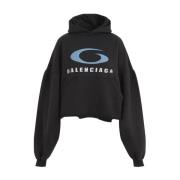 Balenciaga Svart Sweatshirt Dammode Aw24 Black, Dam