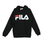 Fila Klassisk Logo Hoody i Svart Black, Herr