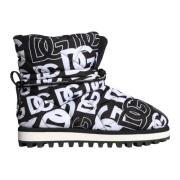 Dolce & Gabbana Logo Nylon Mid Calf Stövlar Black, Herr