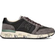 Premiata Herr Låga Sneakers Lander Grå Multicolor, Herr