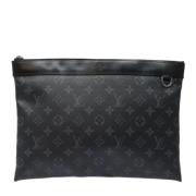 Louis Vuitton Vintage Pre-owned Canvas kuvertvskor Black, Dam