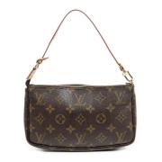 Louis Vuitton Vintage Pre-owned Canvas handvskor Brown, Dam