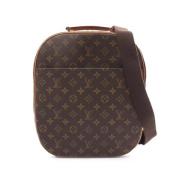 Louis Vuitton Vintage Pre-owned Canvas axelremsvskor Brown, Dam