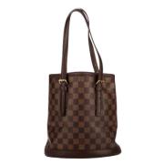 Louis Vuitton Vintage Pre-owned Canvas louis-vuitton-vskor Brown, Dam