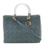 Dior Vintage Pre-owned Canvas dior-vskor Blue, Dam