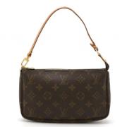 Louis Vuitton Vintage Pre-owned Tyg louis-vuitton-vskor Brown, Dam