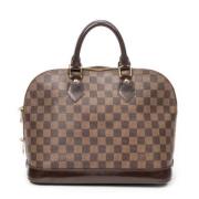 Louis Vuitton Vintage Pre-owned Belagd canvas handvskor Brown, Dam