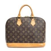 Louis Vuitton Vintage Pre-owned Belagd canvas handvskor Brown, Dam