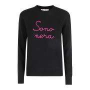 MC2 Saint Barth Stilren Crewneck Sweater Black, Dam