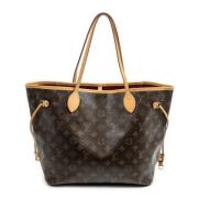 Louis Vuitton Vintage Pre-owned Belagd canvas axelremsvskor Brown, Dam