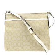 Coach Pre-owned Pre-owned Canvas axelremsvskor Beige, Dam