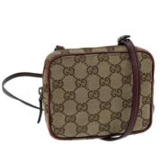 Gucci Vintage Pre-owned Canvas gucci-vskor Beige, Dam