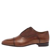 Christian Louboutin Pre-owned Pre-owned Laeder lgskor Brown, Herr