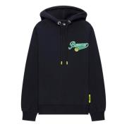 Barrow Hoodie med tvättat tryck Black, Unisex