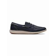 Clarks ATL Sail Go Vit Sula Snörsko Blue, Herr