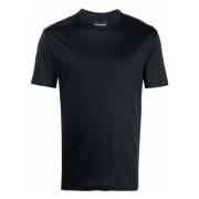 Emporio Armani Lyocell Bomull T-shirt Blue, Herr