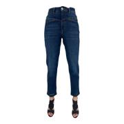 Closed Modern Slim-Fit Pedal Pusher Jeans Blue, Dam