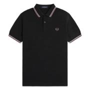 Fred Perry Polo med korta ärmar Black, Herr