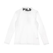 Fila Vit Dam Långärmad T-shirt White, Herr