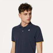 K-Way Stiliga T-shirt och Polo Kollektion Blue, Herr