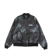 Octopus Camo Varsity Bomber Jacket Svart Multicolor, Herr