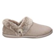 Skechers Mysiga lägereldstofflor Beige, Dam