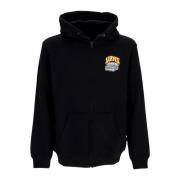 Vans Svart Zip Hoodie med Anpassad Logotyp Black, Herr