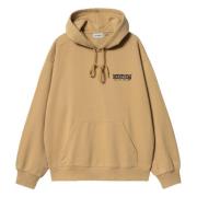 Carhartt Wip Stamp Hoodie Beige, Herr