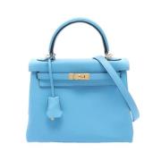 Hermès Vintage Pre-owned Tyg handvskor Blue, Dam