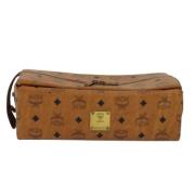 MCM Pre-owned Pre-owned Canvas kuvertvskor Brown, Dam