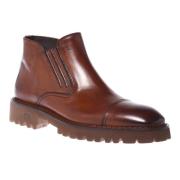 Baldinini Ankle boots in leather Brown, Herr