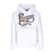 Propaganda Vit Dreams Hoodie med Kangaroo Ficka White, Herr