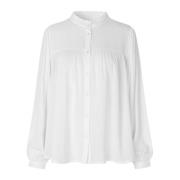 Lollys Laundry Elegant Carall Shirt med Puffärmar White, Dam