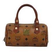 MCM Pre-owned Pre-owned Canvas handvskor Brown, Dam