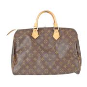 Louis Vuitton Vintage Pre-owned Tyg louis-vuitton-vskor Brown, Dam