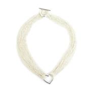 Tiffany & Co. Pre-owned Pre-owned Silver halsband Gray, Dam