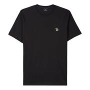 PS By Paul Smith Zebra Bomull T-shirt i Svart Black, Herr