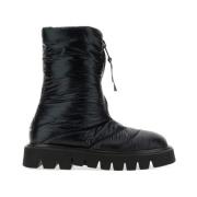 Elena Iachi Platform Zipper Boot med läderinnersula Black, Dam