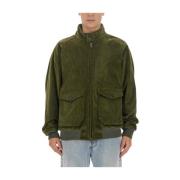 Baracuta Räfflad Bomulls Jacka Green, Herr