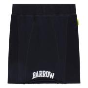 Barrow Minikjol i sten tvättad sweatshirt Black, Dam