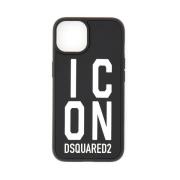 Dsquared2 iPhone 14 Fodral 100% PVC Kina Black, Herr