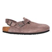 Birkenstock Färgad Lila Mocka Sandal Purple, Dam