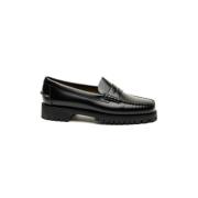 Sebago Platta Svarta Skor DAN LUG Black, Dam